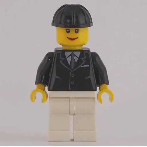 Woman (Black Jacket with Tie, White Legs, Black Hard Hat)