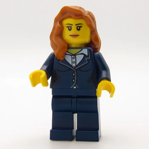 Woman (Dark Blue Suit, Dark Orange Hair)