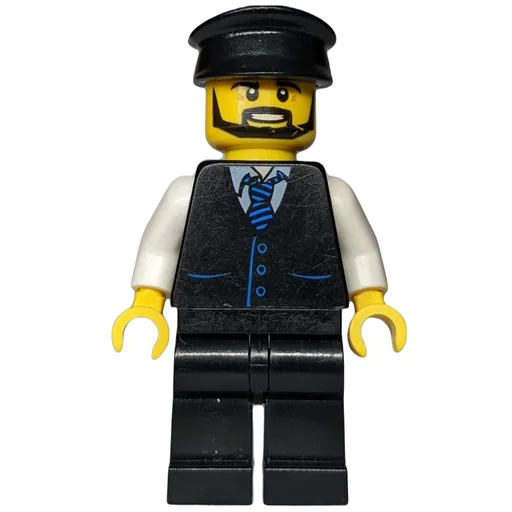 Man (Black Vest with Tie, Black Hat, Beard)