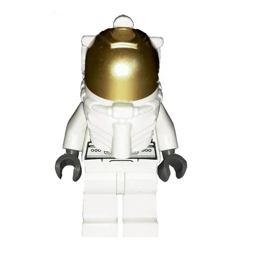 Astronaut (Woman, White, Diver Helmet, Gold Visor)