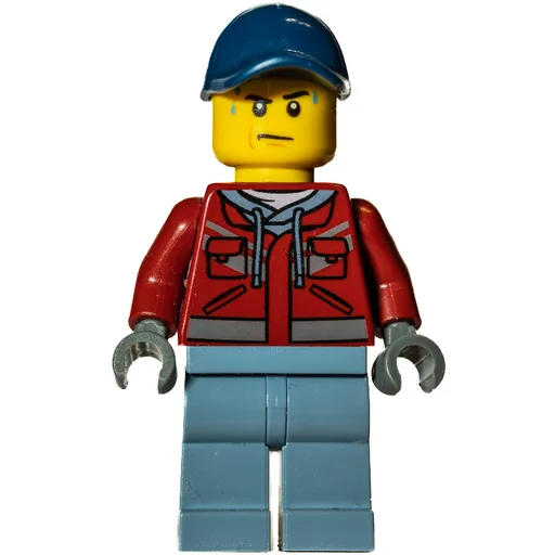 Marine Explorer (Dark Red Jacket, Dark Blue Cap, Sweat Drops)