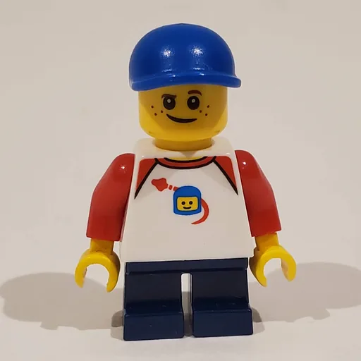 Boy (Classic Spaceman on Shirt, Short Dark Blue Legs, Blue Cap)