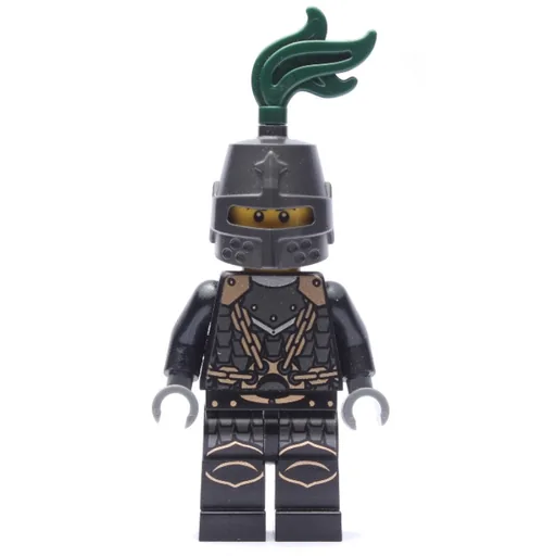 Dragon Knight (Black, Helmet with Dark Green Plume)