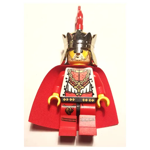 Chess King (Red, Cape, Gold Crown with Red Plume)
