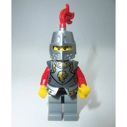 Knight (Red, Silver Armor, Helmet with Red Plume)