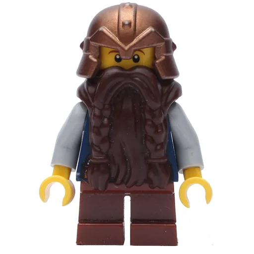Dwarf (Dark Brown Beard, Copper Helmet)
