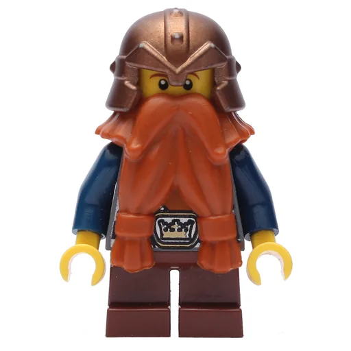 Dwarf (Dark Orange Beard, Copper Helmet)
