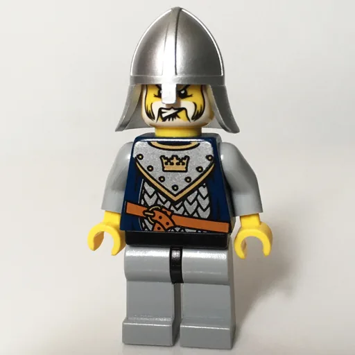 Knight (Dark Blue, Helmet, Beard)
