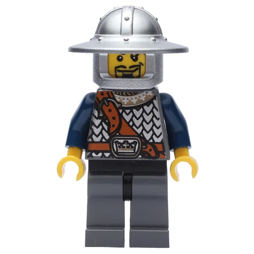 Knight (Dark Blue, Wide Brim Helmet, Goatee Beard)