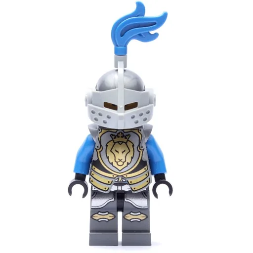 Knight (Blue, Armor, Helmet with Visor and Blue Plume)