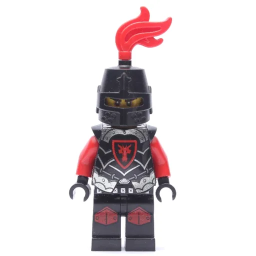 Dragon Knight (Red, Armor, Helmet with Red Plume)