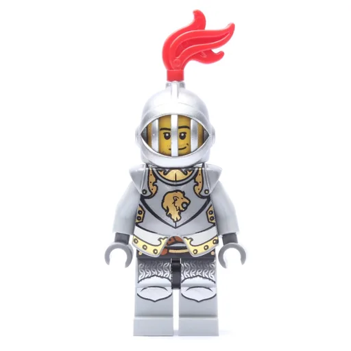 Lion Knight (Armour, Helmet with Grille and Red Plume)