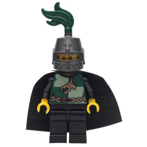 Dragon Knight (Dark Green, Helmet with Dark Green Plume, Cape)