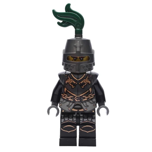 Dragon Knight (Dark Green, Armor, Helmet with Dark Green Plume)