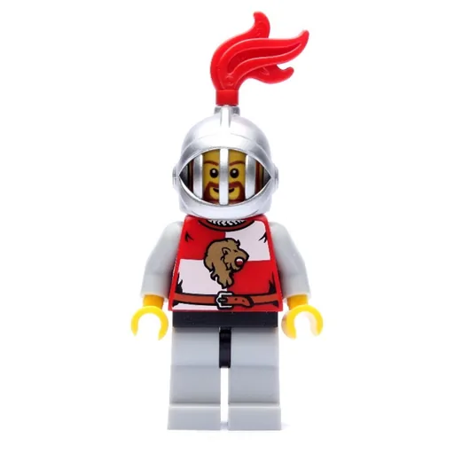 Lion Knight (Helmet with Grille and Red Plume)