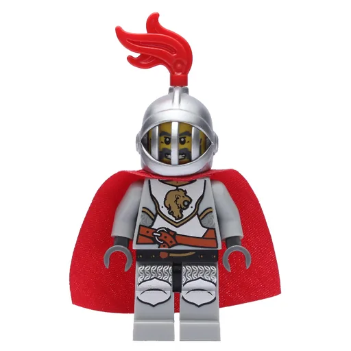 Lion Knight (Helmet with Grille and Red Plume, Cape)