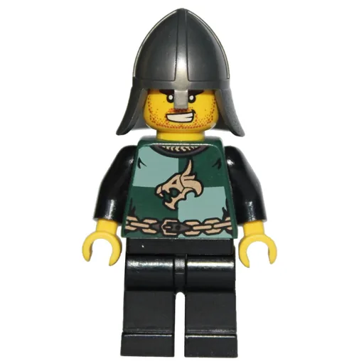 Dragon Knight (Dark Green, Pearl Titanium Helmet, Angry)