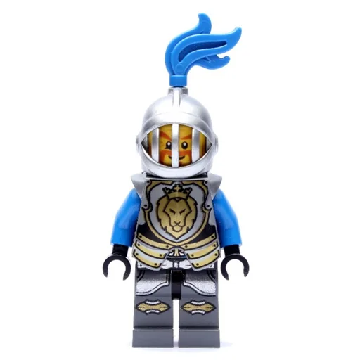 Knight (Blue, Armor, Helmet with Grille and Blue Plume)