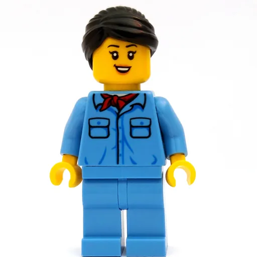Train Conductor (Medium Blue, Female)