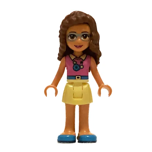 Olivia (Magenta Top, Bright Light Yellow Skirt, Sunglasses)