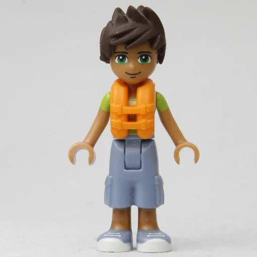Liam (Bright Green/Yellow Shirt, Sand Blue Trousers, Life Vest)