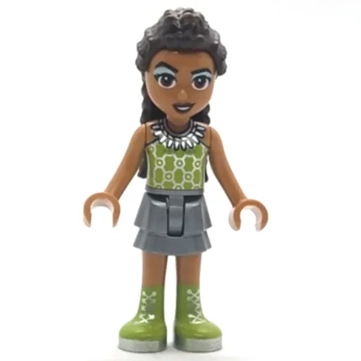 Andrea (Adult, Lime Top, Silver Skirt)