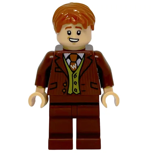 George Weasley in Reddish Brown Suit (Dark Orange Tie)