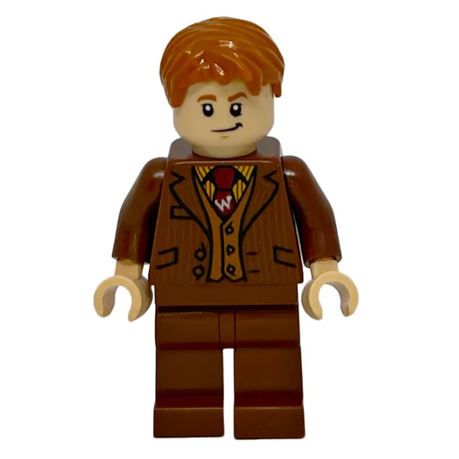 Fred Weasley in Reddish Brown Suit (Dark Red Tie)