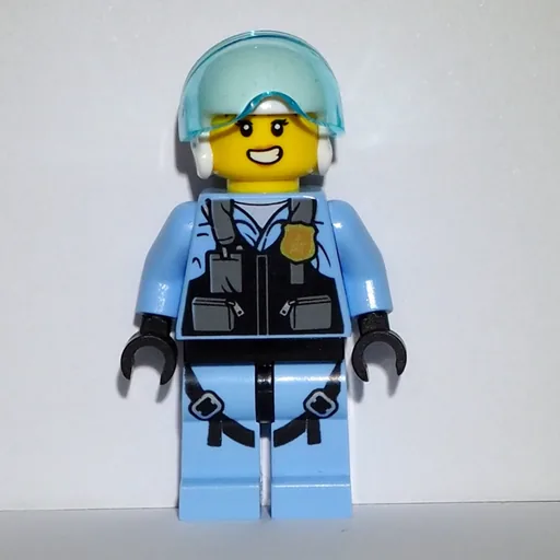 Rooky Partnur (White Helmet, Bright Light Blue Legs)