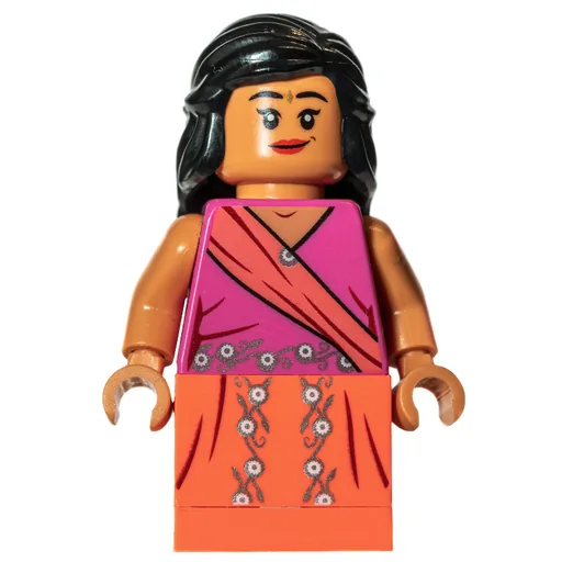 Padma Patil (Coral and Dark Pink Dress)
