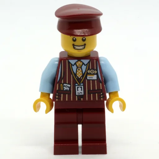 LEGO minifig Train Conductor (fig-010563)