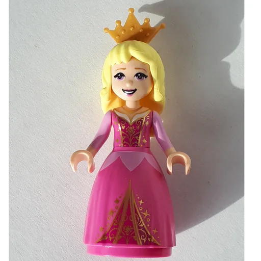 Aurora (Dark Pink Gown, Crown)