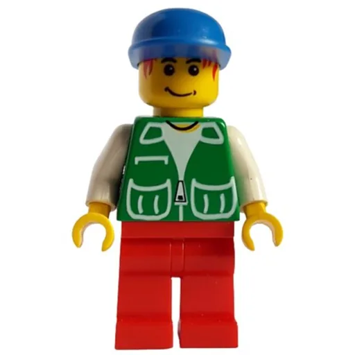 Green Torso (Blue Legs, Red Cap)