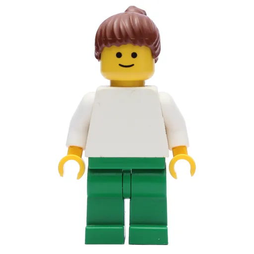 White Torso (Green Legs, Reddish Brown Hair, Female)