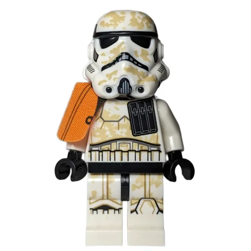 Sandtrooper Squad Leader / Captain (Orange Pauldron, Neck Bracket, Dual Molded Helmet, Closed Mouth)