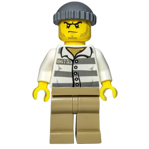 Criminal (Prison Shirt '86753', Dark Tan Legs, Hat, Stubble)
