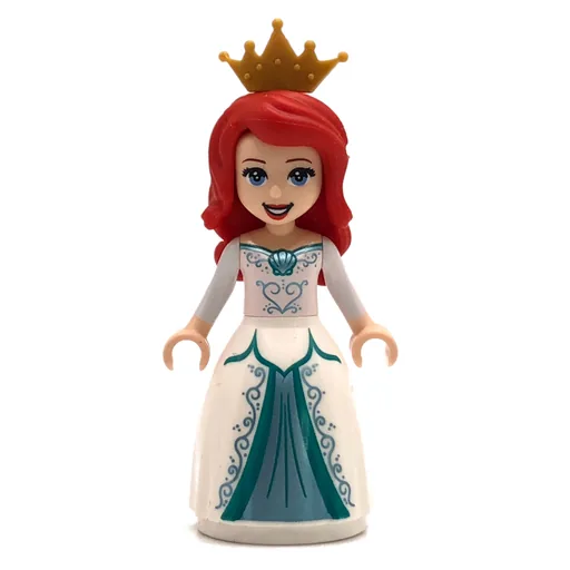 Ariel (Human Form, White Dress, Crown)
