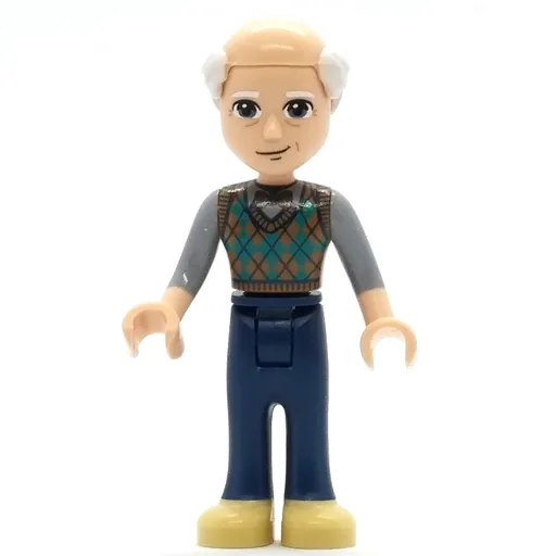 Marcel (Dark Turquoise Top, Dark Blue Pants, Bald Head)