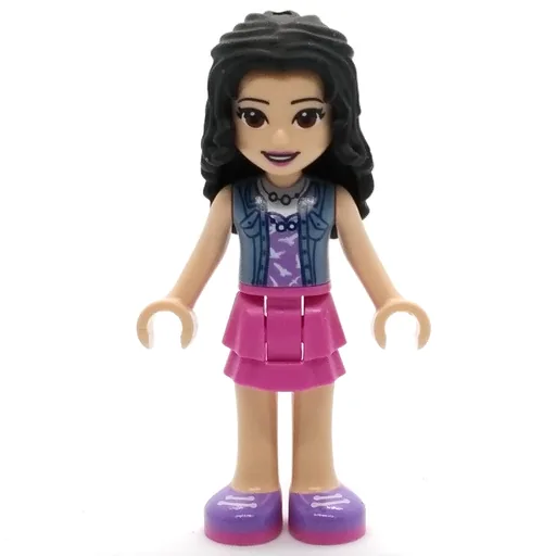 Emma (Sand Blue Jacket, Magenta Skirt)