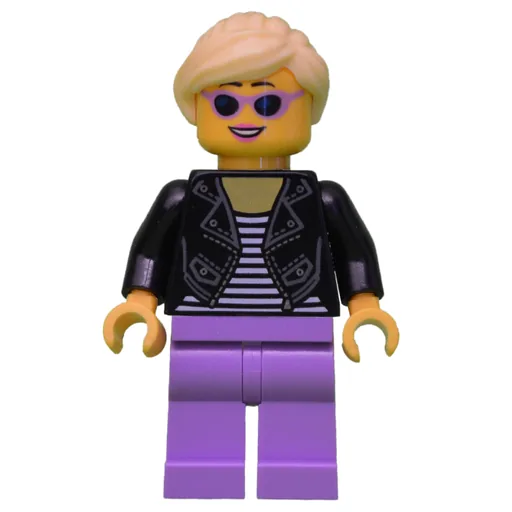 Black Torso (Medium Lavender Legs, Bright Light Yellow Hair)