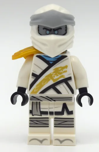 LEGO minifig Zane with Shoulder Cover and Silver Head (Legacy) (fig-010928)
