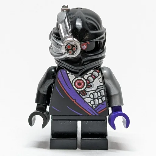 Nindroid with Dual Sided Head (Shoulder Armor (Legacy), Short Legs, Shoulder Harness)