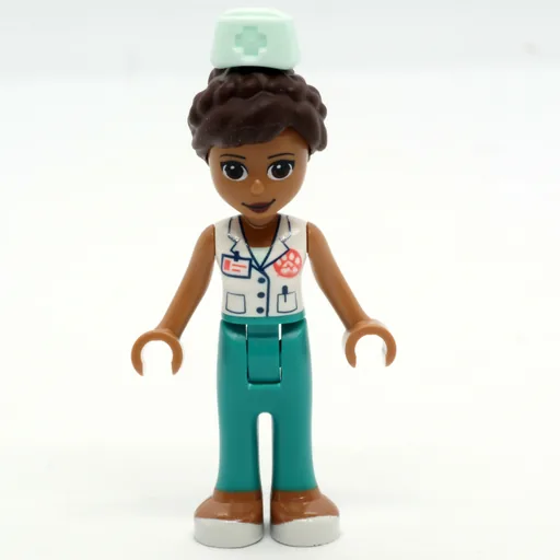 Donna (White Veterinarian Jacket, Dark Turquoise Pants, Hat)