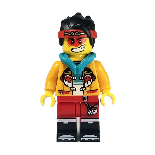 Monkie Kid (Dark Turquoise Hood, Red Eye Make-up)
