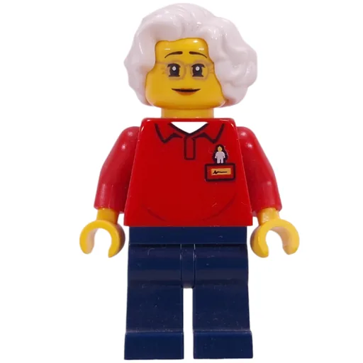 Red Torso (Dark Blue Legs, White Hair)