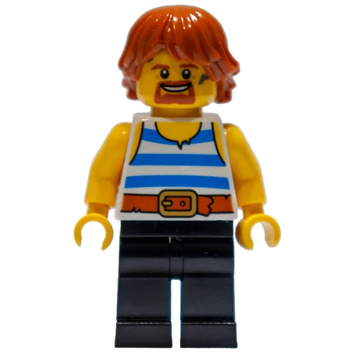 Blacksmith (White Torso, Black Legs, Dark Orange Hair)