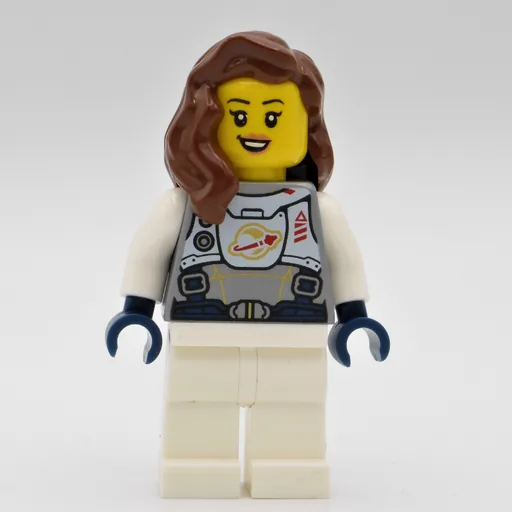 Astronaut (Flat Silver Torso, White Legs, Reddish Brown Hair)