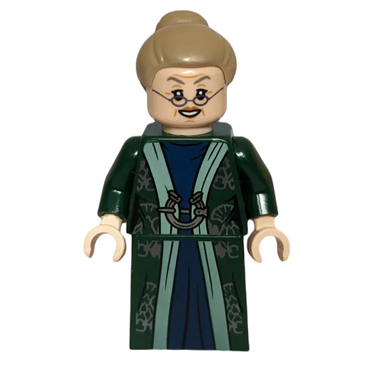 Professor Minerva McGonagall (Dark Green Robes, Dark Tan Hair, Printed Skirt)
