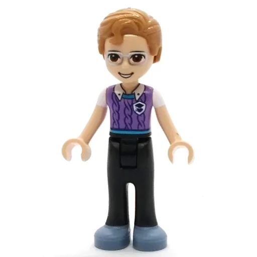 Julian (Lavender Shirt, Black Pants, Medium Nougat Hair)