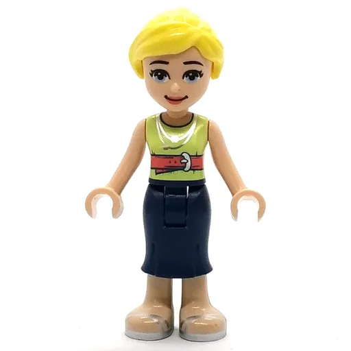 Marisa (Yellowish Green Top, Dark Blue Skirt, Bright Light Yellow Hair)